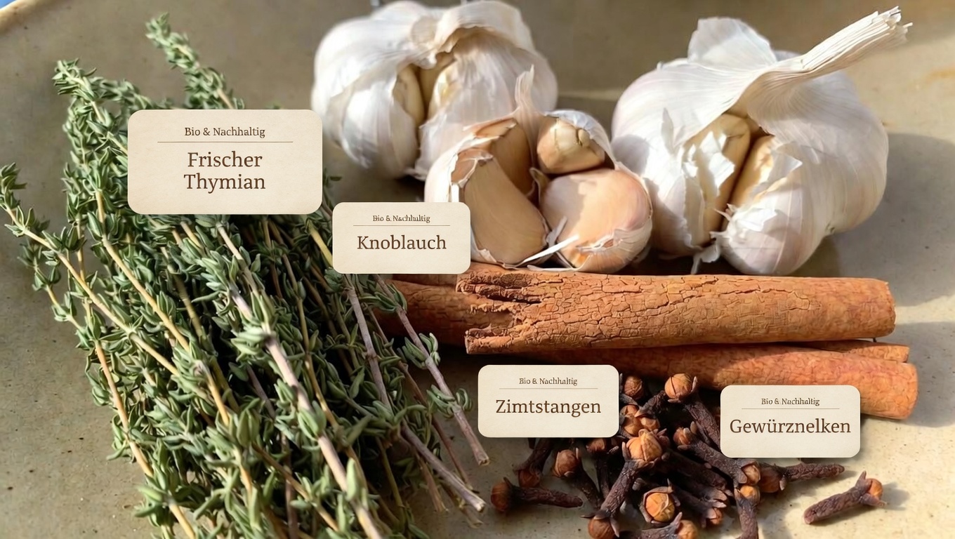 Die Vier-Kräuter-Infusion: Thymian, Knoblauch, Zimt und Nelken in einem einfachen täglichen Tee erkunden