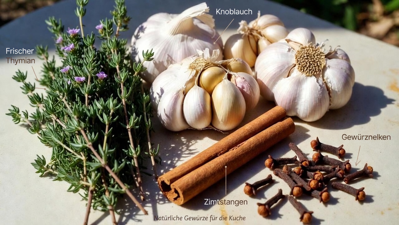 Die Vier-Kräuter-Infusion: Thymian, Knoblauch, Zimt und Nelken in einem einfachen täglichen Tee erkunden