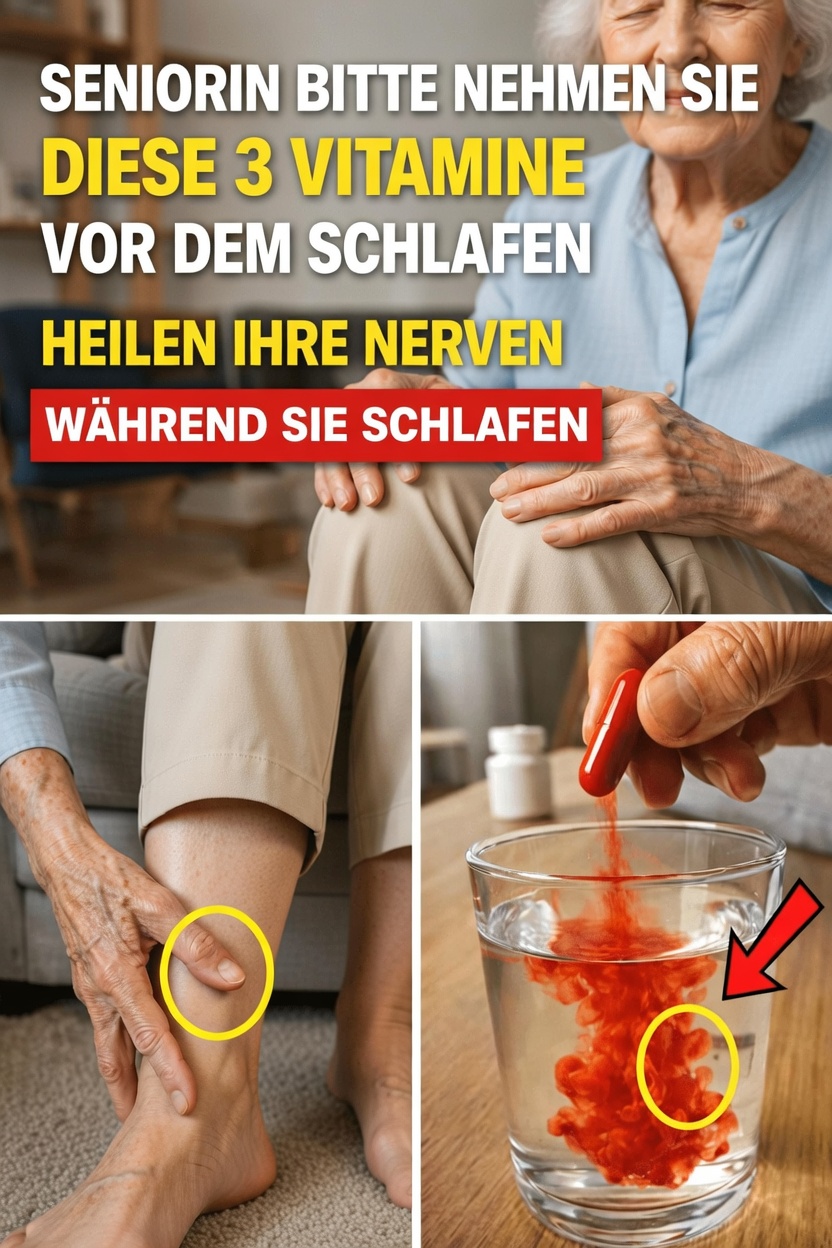3 Nachtvitamine, die Senioren über Nacht zu stärkeren, sichereren Beinen verhelfen (selbst wenn Sie „schon alles ausprobiert haben“)