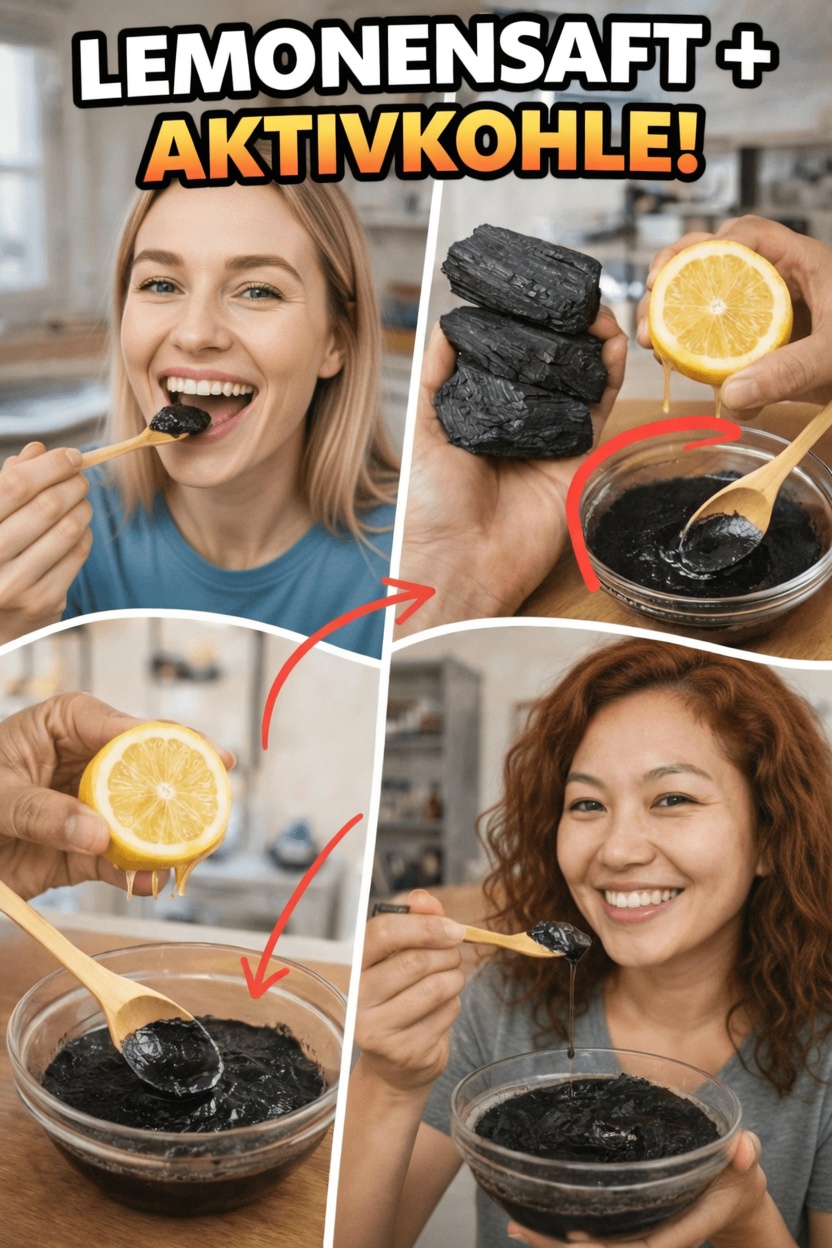Entdecken Sie, wie Sie Zitronensaft und Aktivkohle für alltägliche Heimexperimente kombinieren