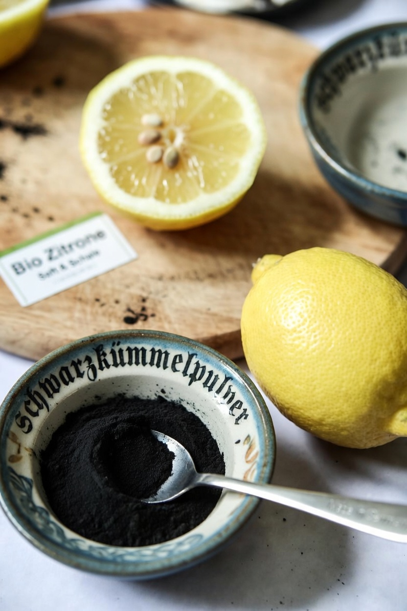 Entdecken Sie, wie Sie Zitronensaft und Aktivkohle für alltägliche Heimexperimente kombinieren