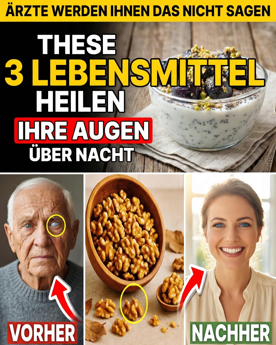 Senioren über 60: Einfache Schlafenszeit-Snacks für natürlich gesunde Augen