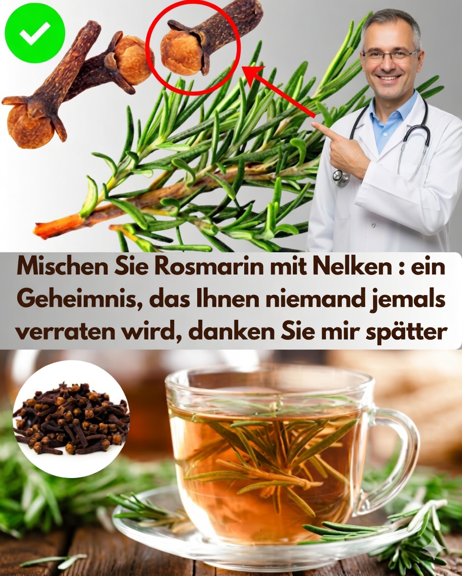 🌿 Rosmarin und Nelken: 7 kraftvolle natürliche Rezepte zur Verbesserung Ihrer Gesundheit