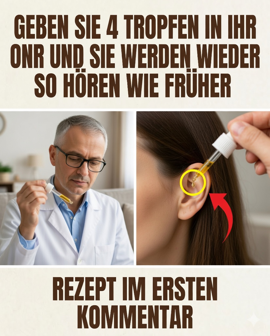 👂🌿 „4 Tropfen ins Ohr“: Beliebte natürliche Hausmittel und Vorsichtsmaßnahmen bei der Anwendung