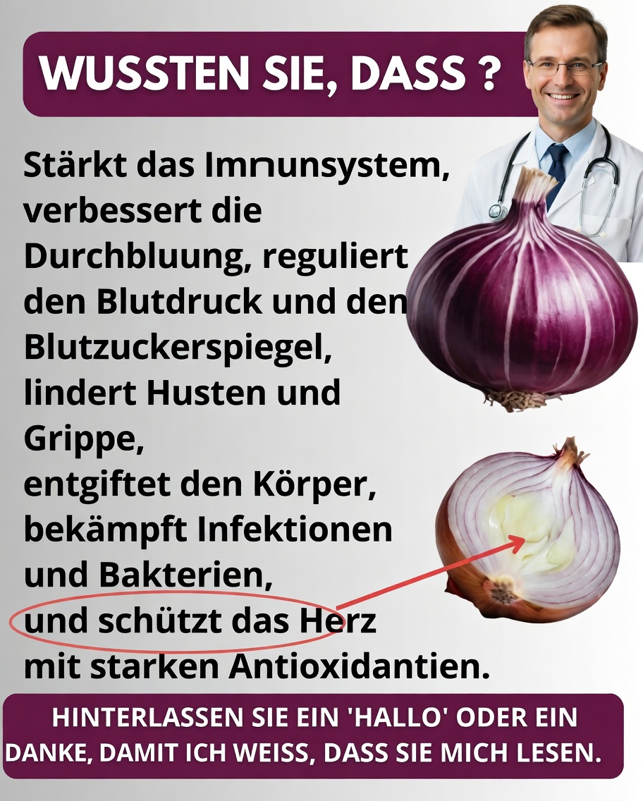 🧅✨ Rezept auf Basis roter Zwiebel: Das natürliche Heilmittel, das jeder kennen sollte