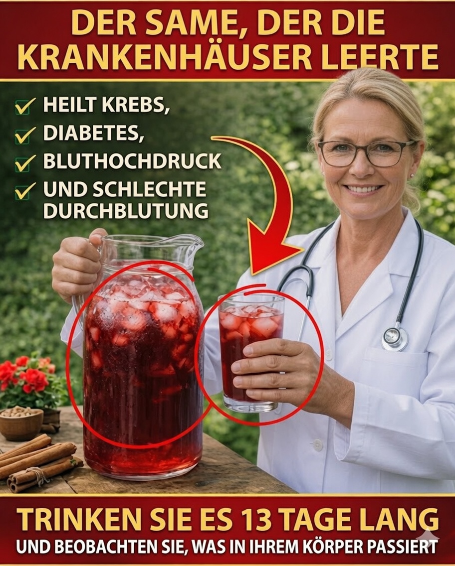 🍹 Trinken Sie es 13 Tage lang und entdecken Sie, was mit Ihrem Körper passieren kann