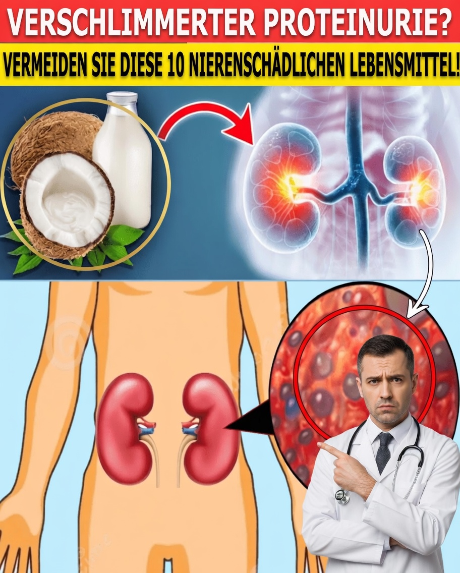 Verschlechtert sich Ihre Proteinurie? 10 alltägliche Lebensmittel, die Ihre Nieren unbemerkt belasten können