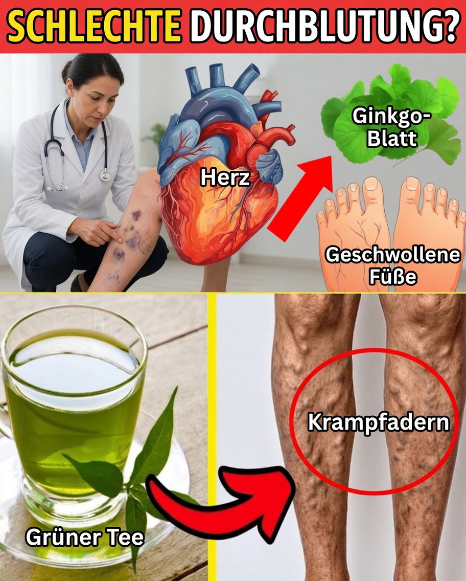 10 natürliche Möglichkeiten, das Unbehagen von Krampfadern zu lindern und die Durchblutung zu verbessern