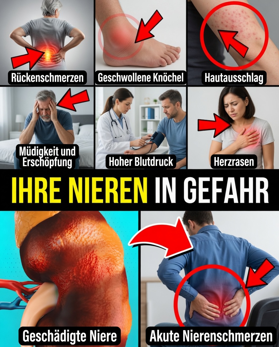 10 Anzeichen, dass Ihre Nieren Ihnen ein Alarmsignal senden