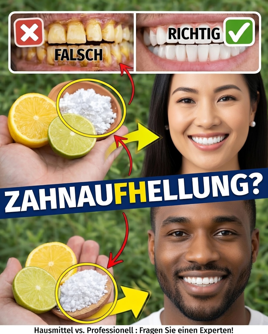 Zitrone und Natron für ein strahlenderes Lächeln: Was wirklich funktioniert und was man vermeiden sollte