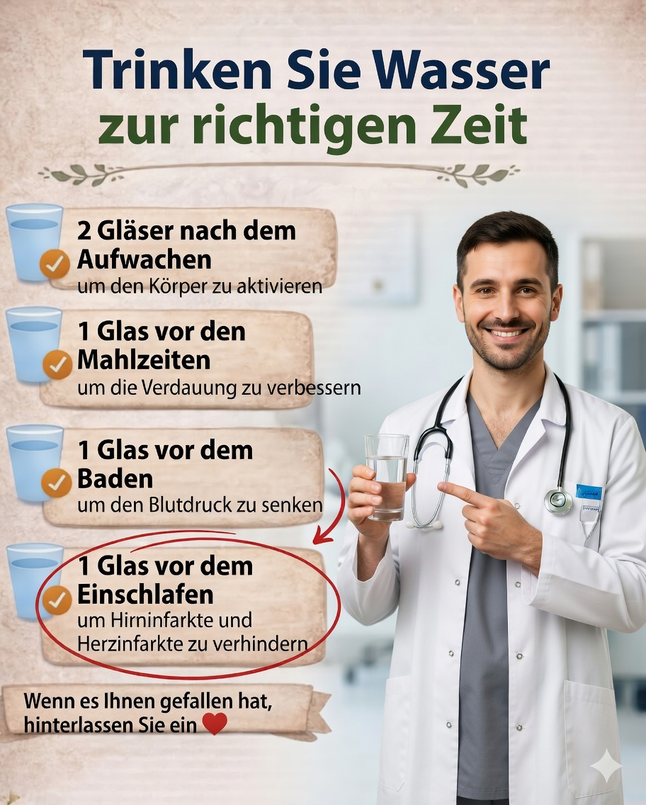 💧⏰ Wann sollte man Wasser trinken? 4 entscheidende Momente, um Ihre Gesundheit zu verbessern (laut Wissenschaft)