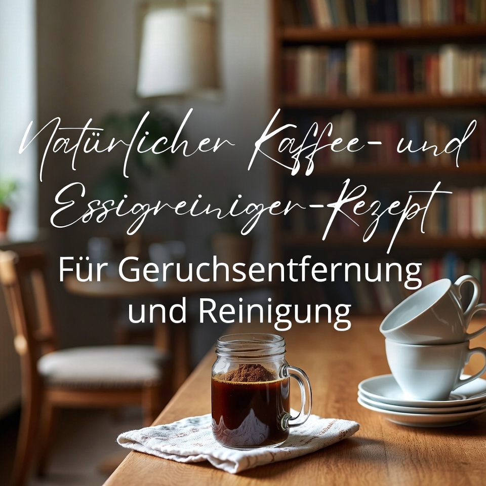 Natürliches Kaffee-Essig-Reinigungsmittel zur Geruchsneutralisierung und Reinigung