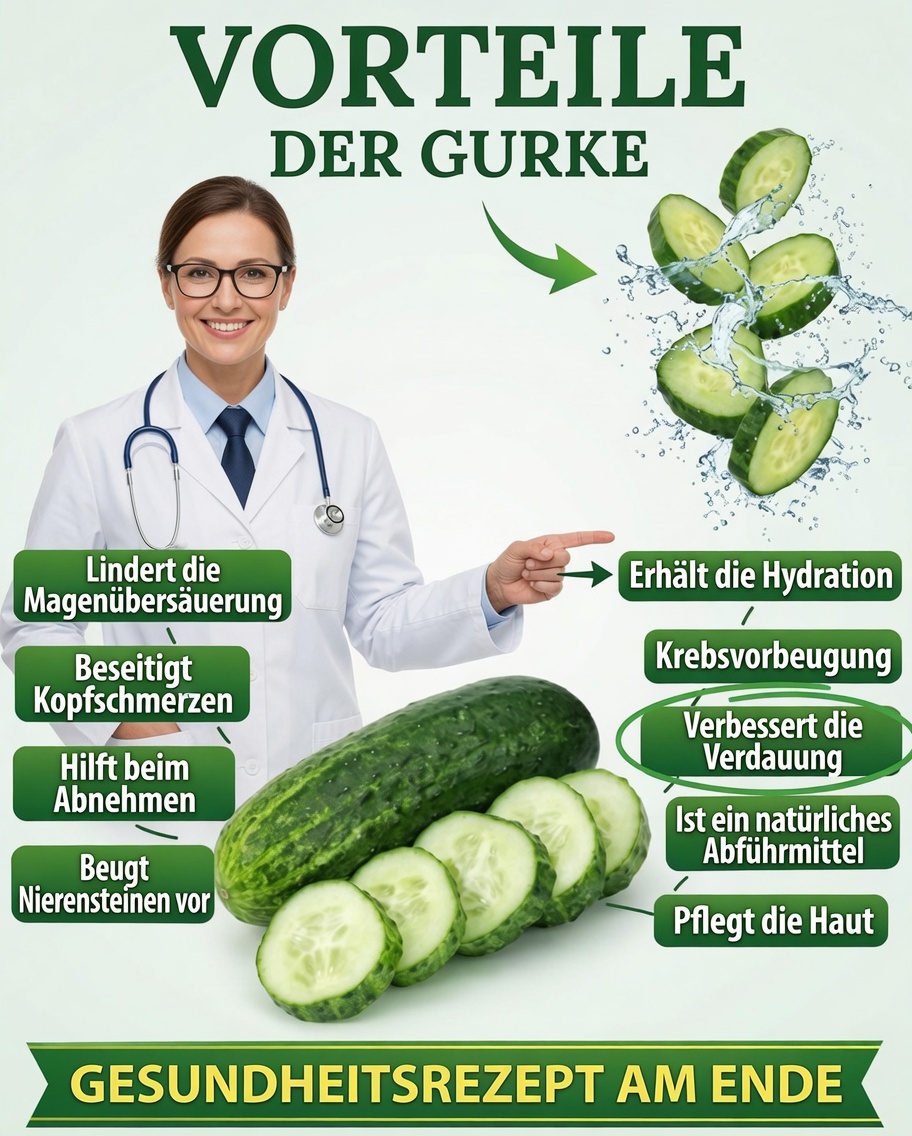 🥒🍋 Gurke und Zitrone: 7 natürliche Rezepte, um Ihre Gesundheit zu verändern