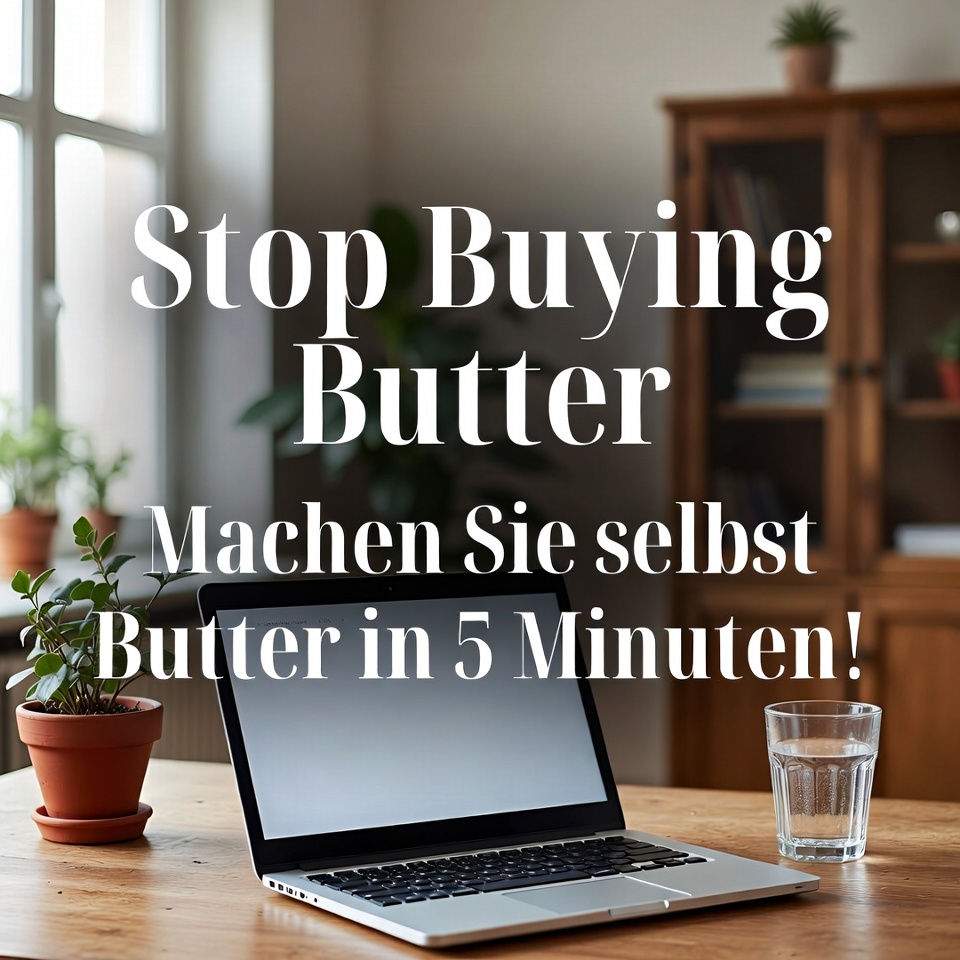 Kauf keine Butter mehr – mach in 5 Minuten deine eigene!