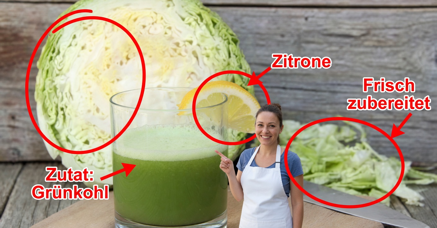 Kohlsaft bei Gastritis