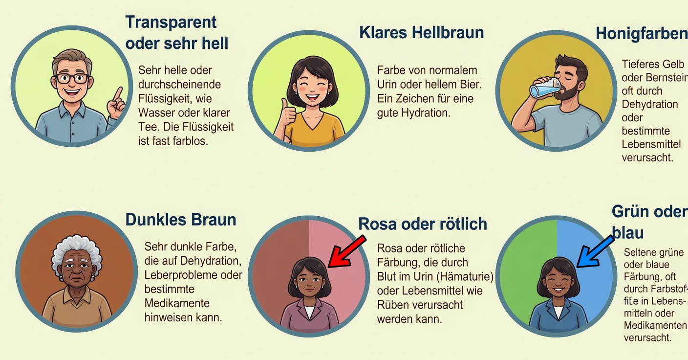 Farbe des Urins: Was jeder Farbton bedeutet und wie du auf dich achten kannst
