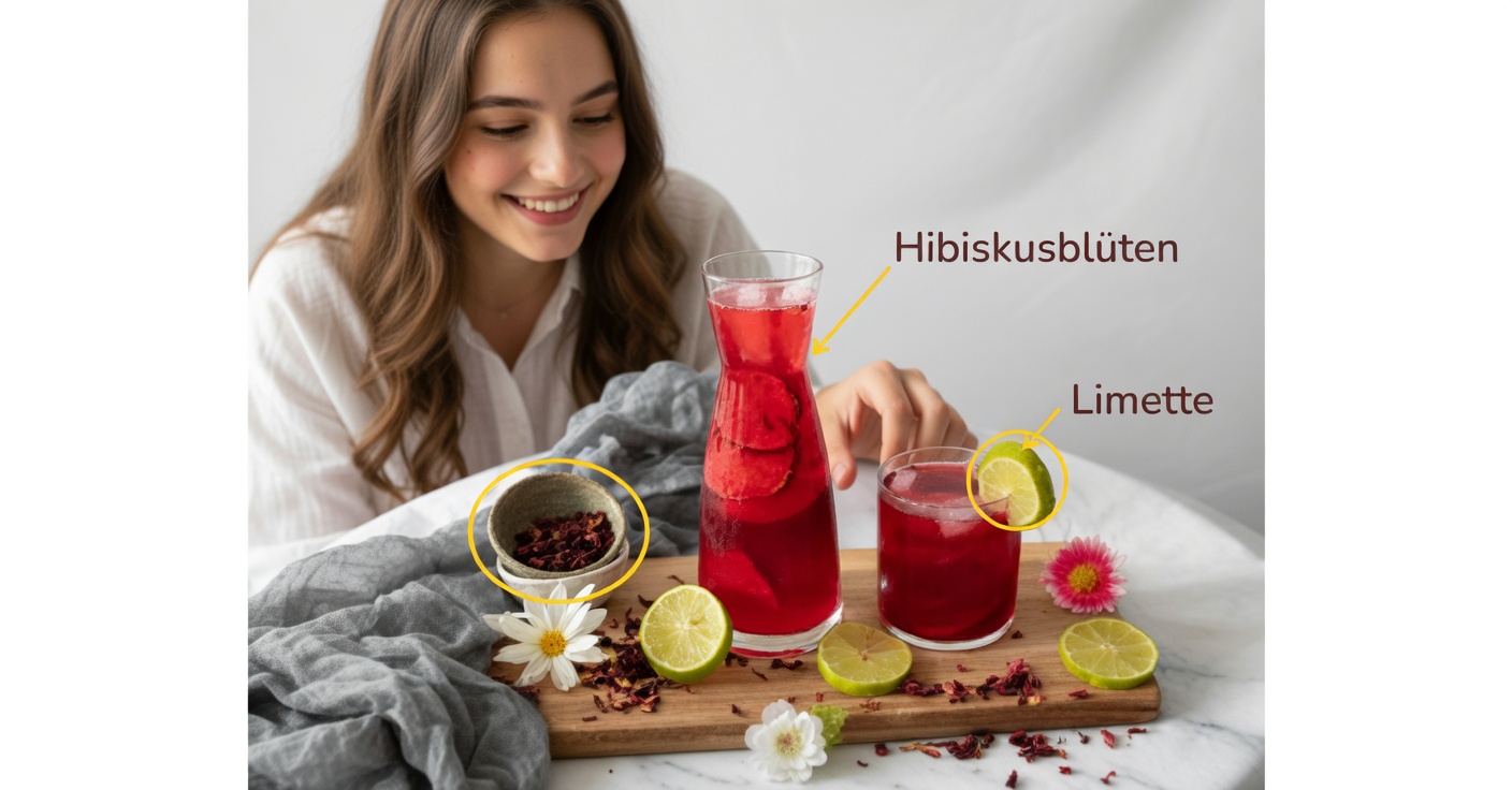 Hibiskustee mit Zitrone: Gesundheit in jeder Tasse