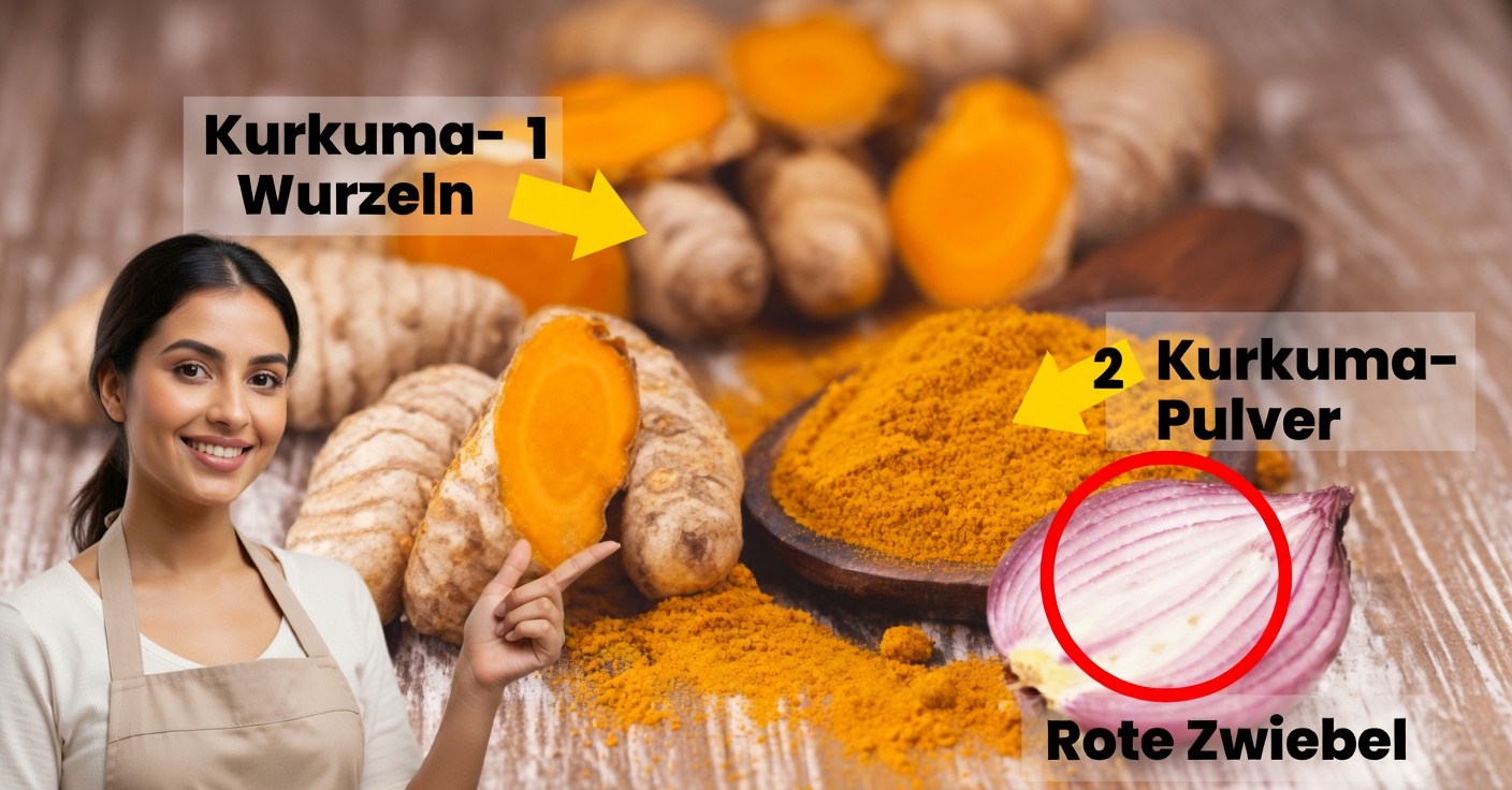 Zwiebelsirup mit Kurkuma zur Entgiftung des Körpers