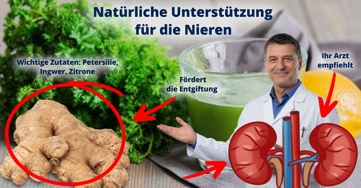 Der Saft, der die Nieren entgiftet und Entzündungen reduziert