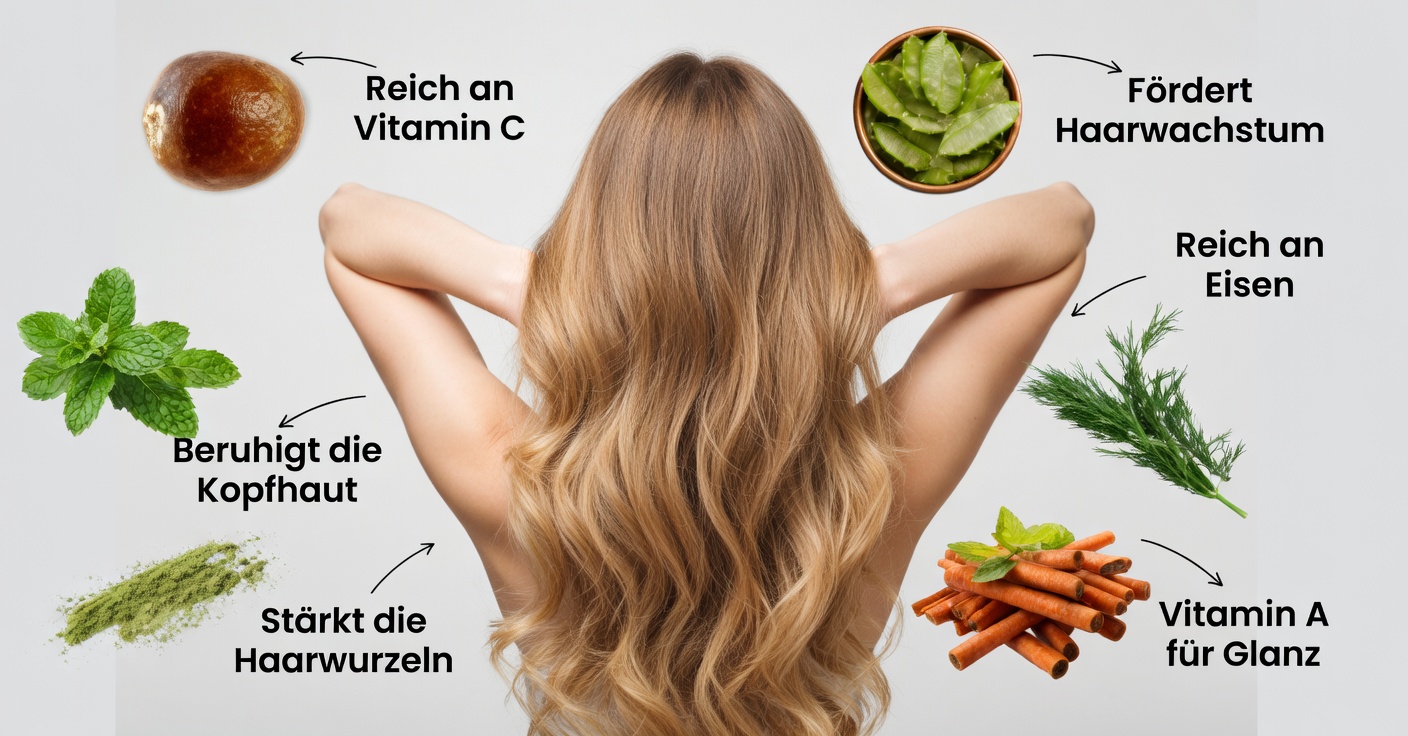 Das Haar natürlich mit Rosmarin und Minze stärken