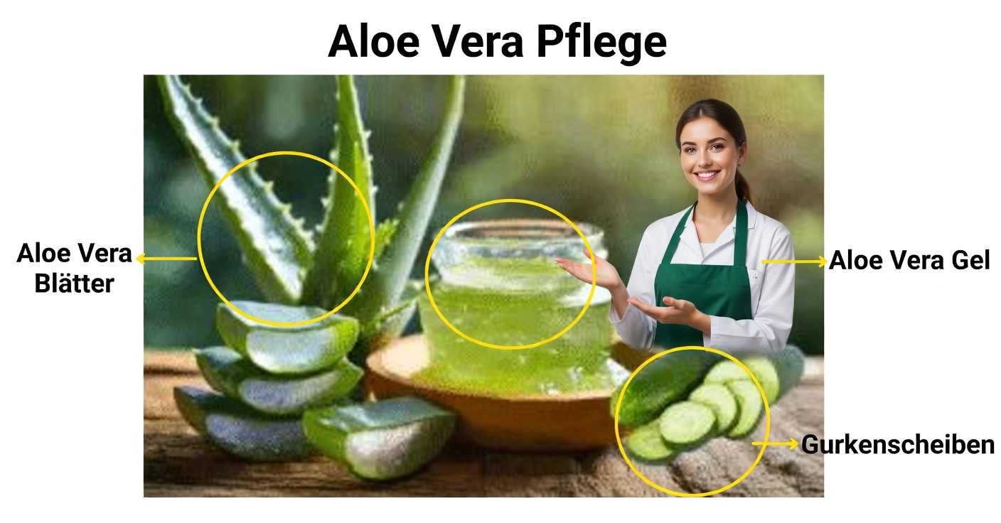 Gurken- und Aloe-Vera-Maske gegen Pigmentflecken