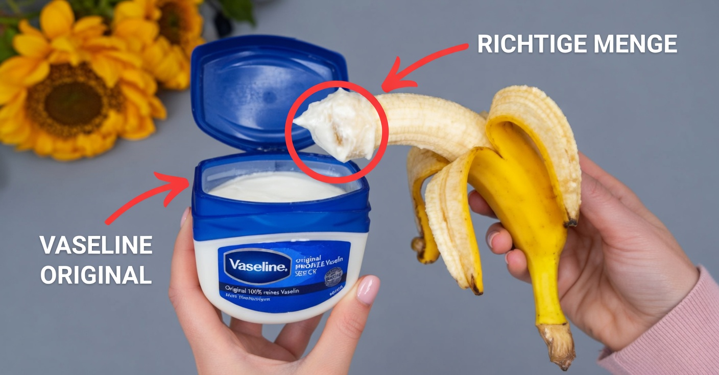 Vaseline und Banane gegen Falten und Flecken: verjüngendes Mittel