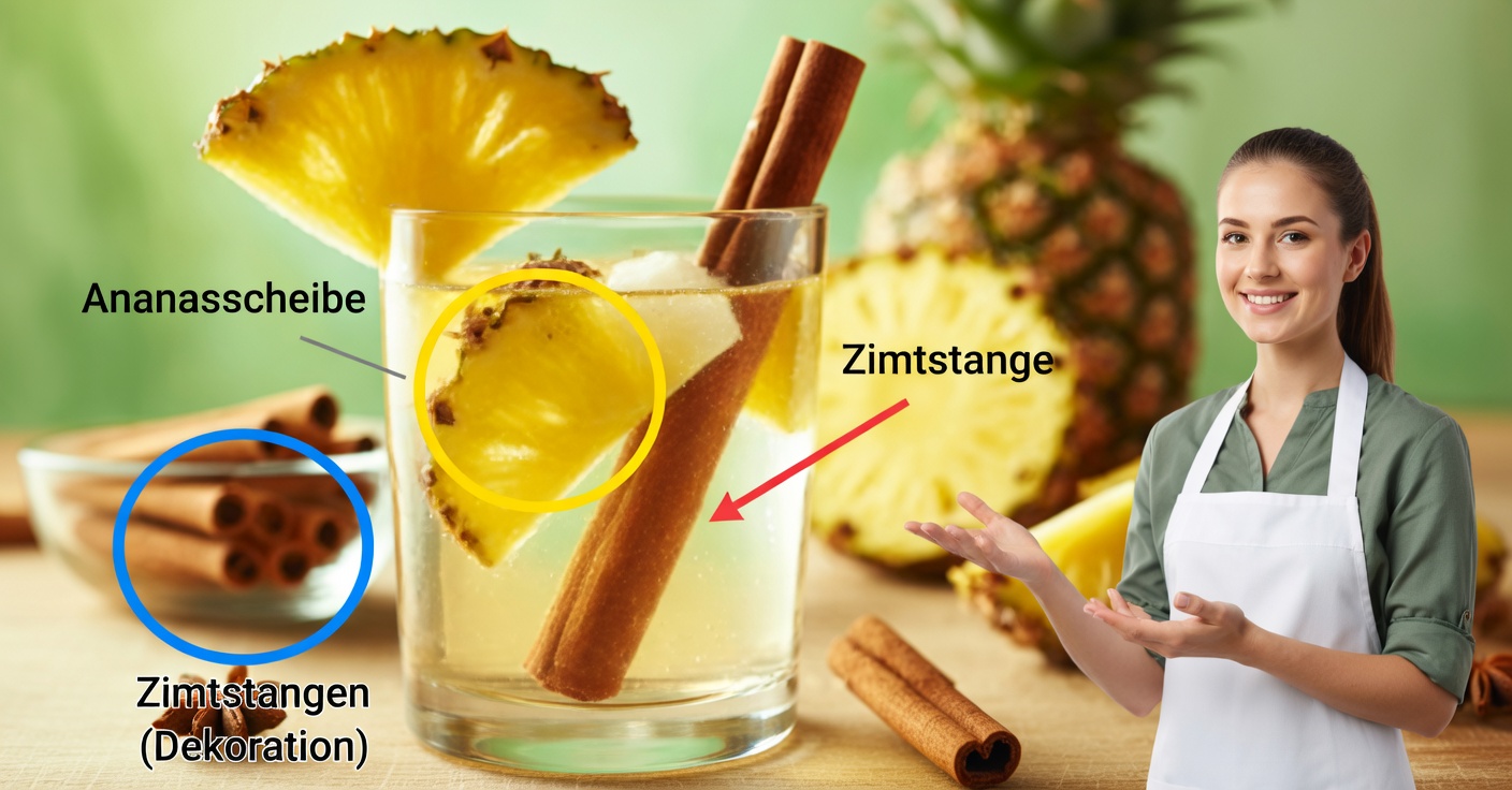 Ananaswasser mit Zimt: Ein erfrischendes und gesundes Getränk