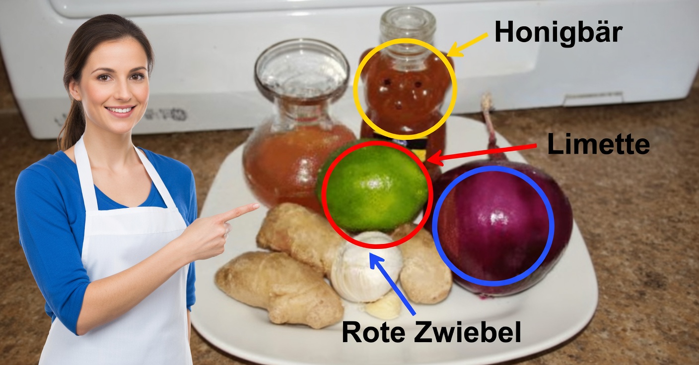 Natürliches Elixier mit Ingwer und Honig für die Gesundheit