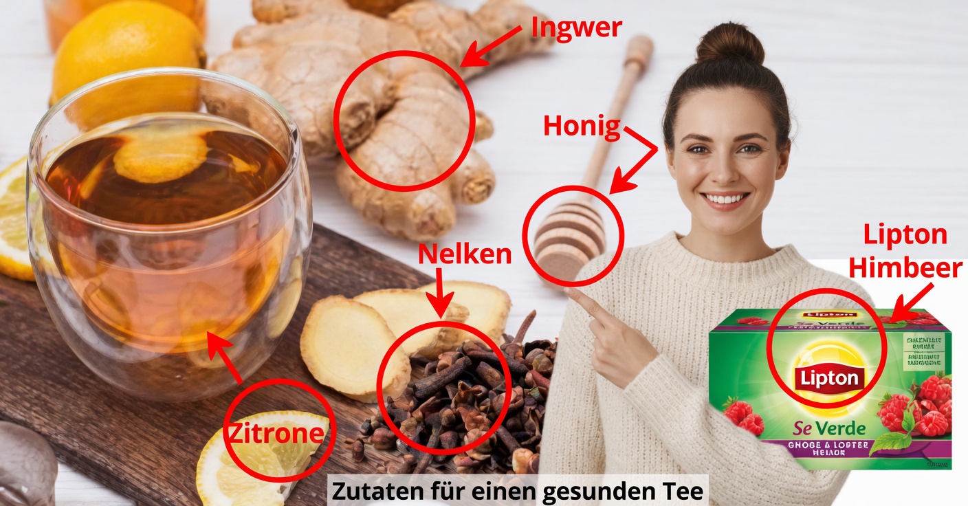 Ingwer-Nelken-Tee mit Lipton: Kraftvoller natürlicher Aufguss