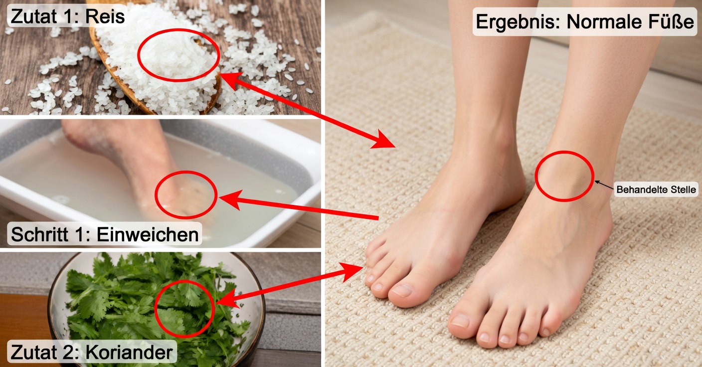 Kräuter zum Abschwellen der Füße und zur Verbesserung der Durchblutung