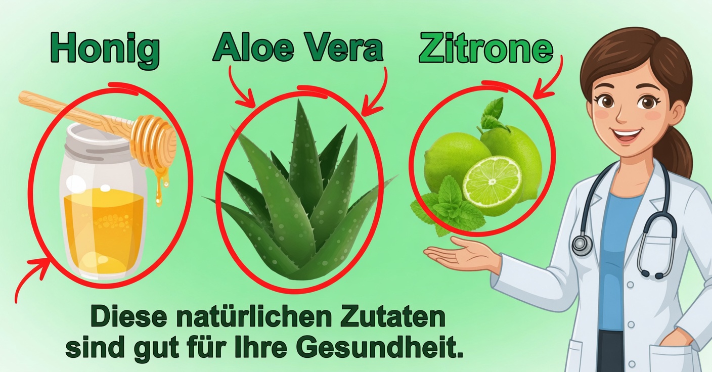 Aloe Vera, Honig und Zitrone: Das natürliche Wunder, das reinigt und heilt