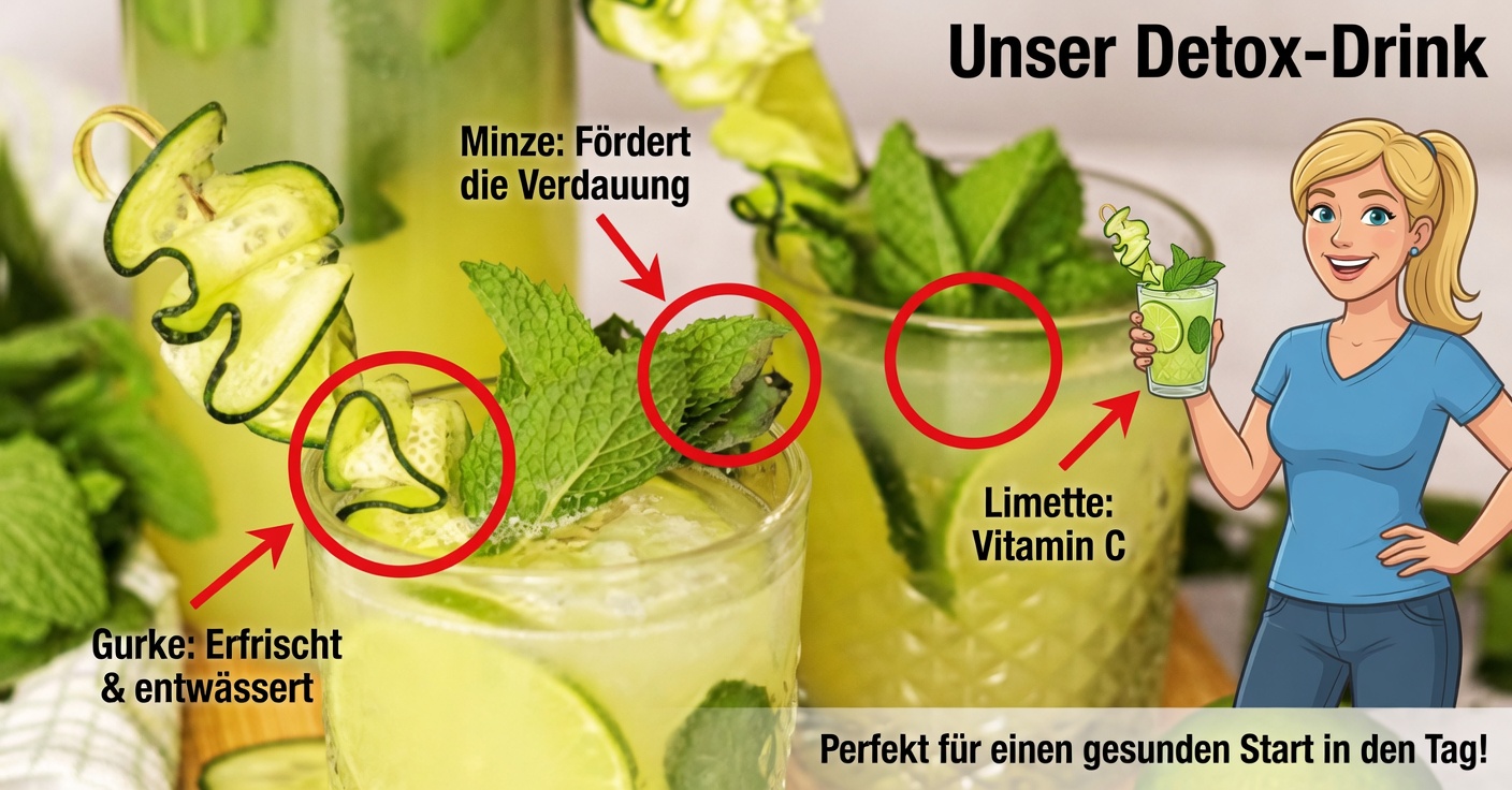 Abendliche Getränke zur Entgiftung der Leber und zum Abnehmen