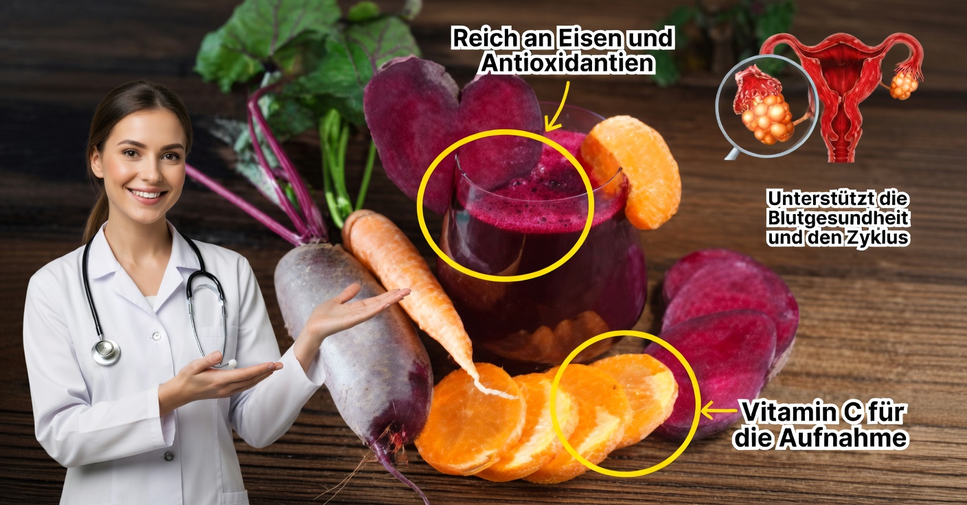 Rote-Bete-Saft gegen Anämie und Zysten