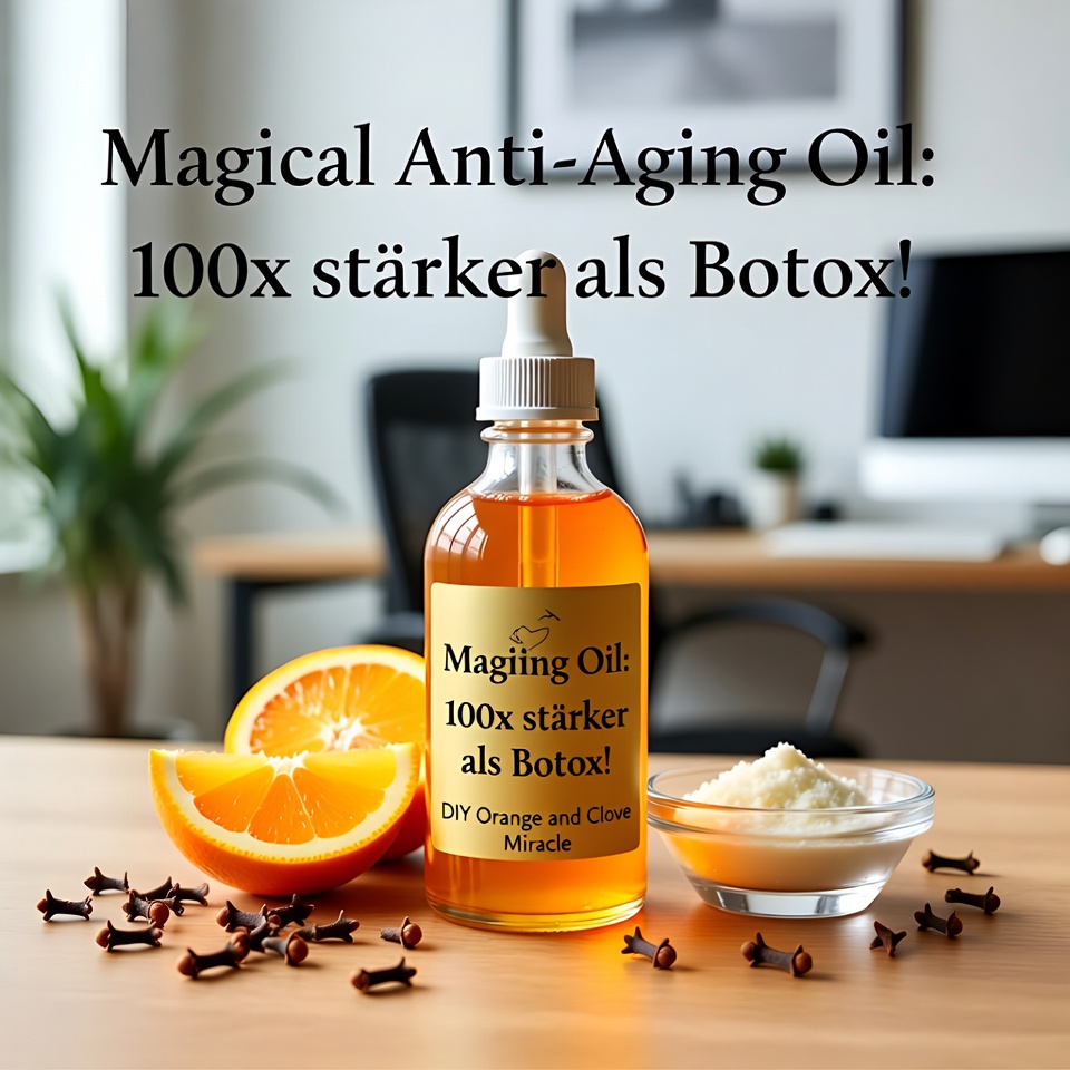 Magisches Anti-Aging-Öl: 100x stärker als Botox! 🍀✨ DIY-Orangen-und-Nelken-Wunder 💖