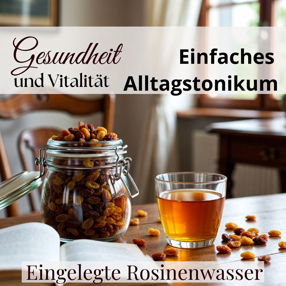 Ein einfaches tägliches Tonikum für Gesundheit und Vitalität: eingeweichtes Rosinenwasser