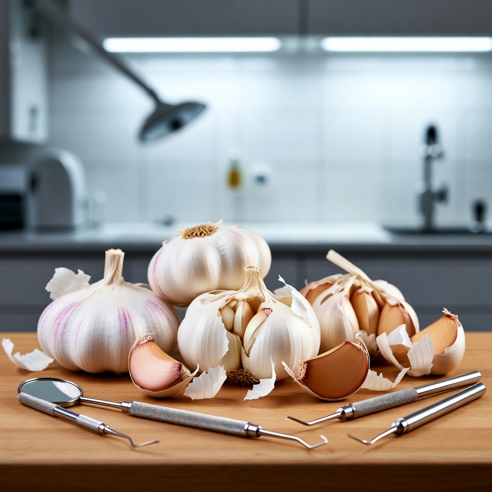 Knoblauch: Ein überraschender Helfer für weißere Zähne