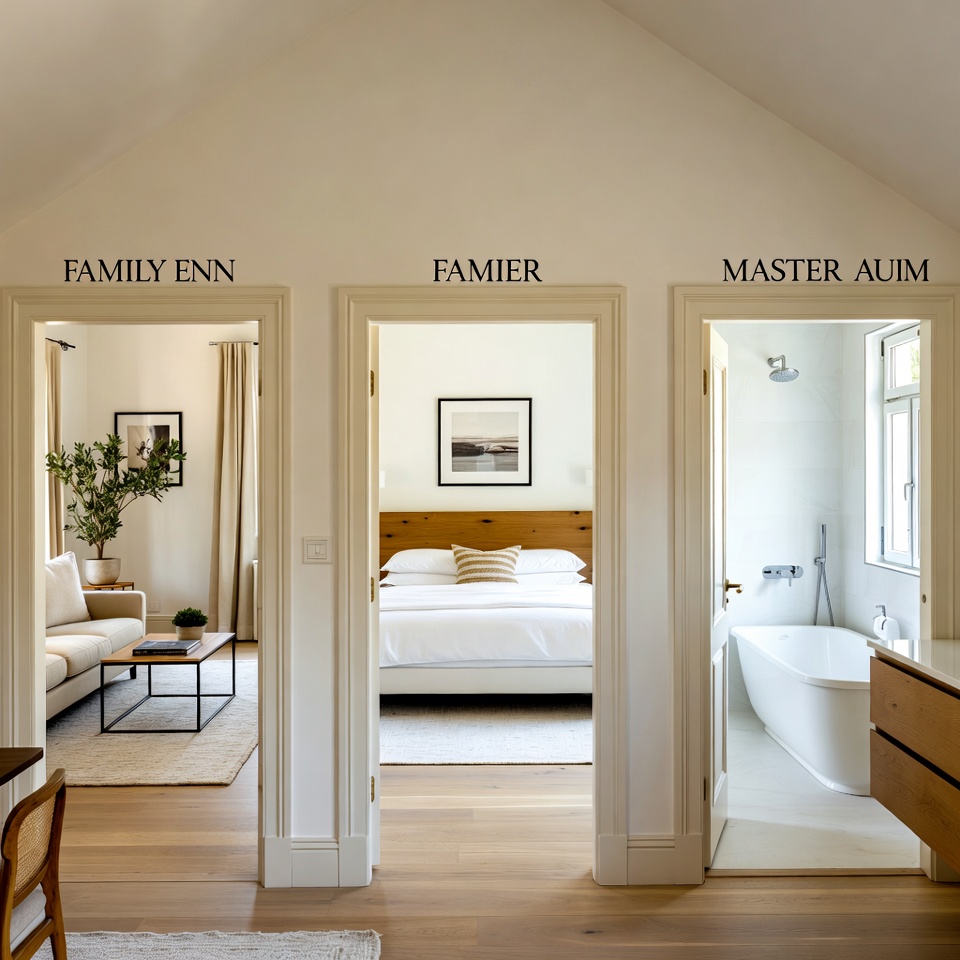 Ich habe Haken in drei Zimmern des älteren Hauses gefunden, in das ich gerade eingezogen bin: Familienzimmer, Schlafzimmer und Hauptbadezimmer.