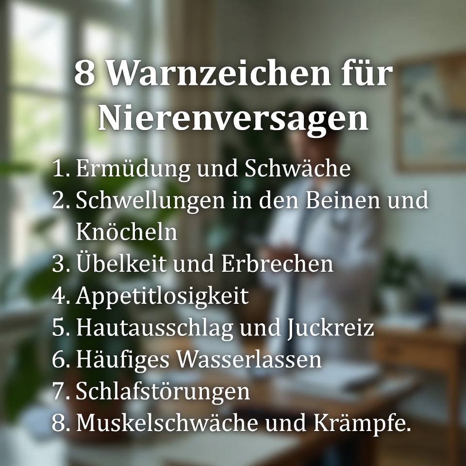 8 Warnzeichen für Nierenversagen