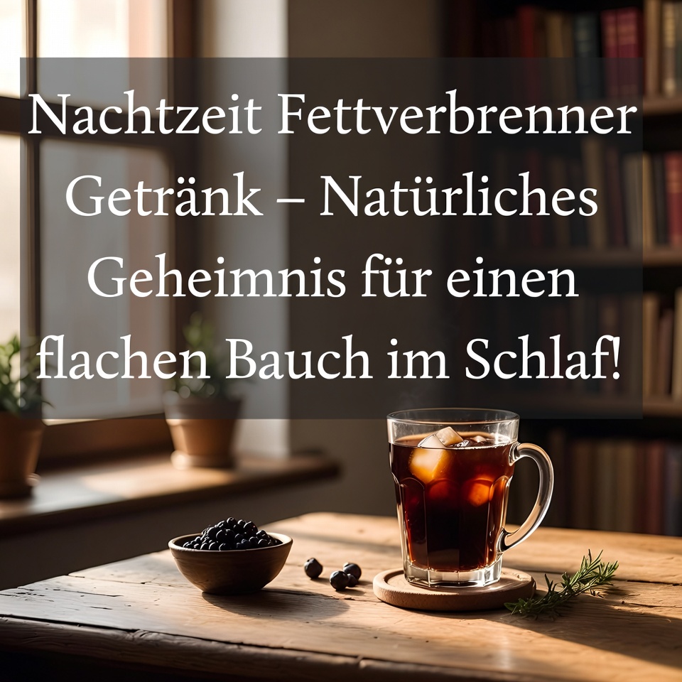 Nacht-Fettverbrenner-Getränk – Natürliches Geheimnis für einen flachen Bauch im Schlaf!