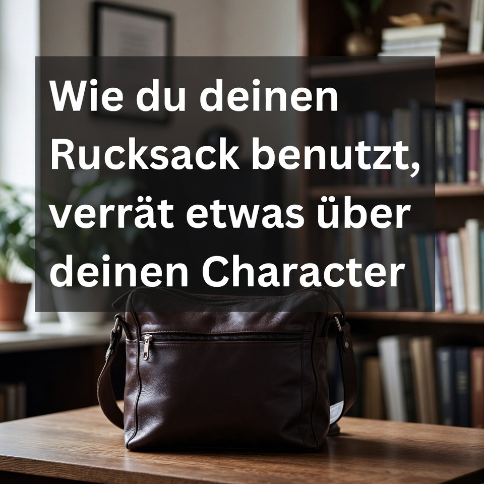 Die Art, wie du deine Tasche trägst, verrät viel über deinen Charakter