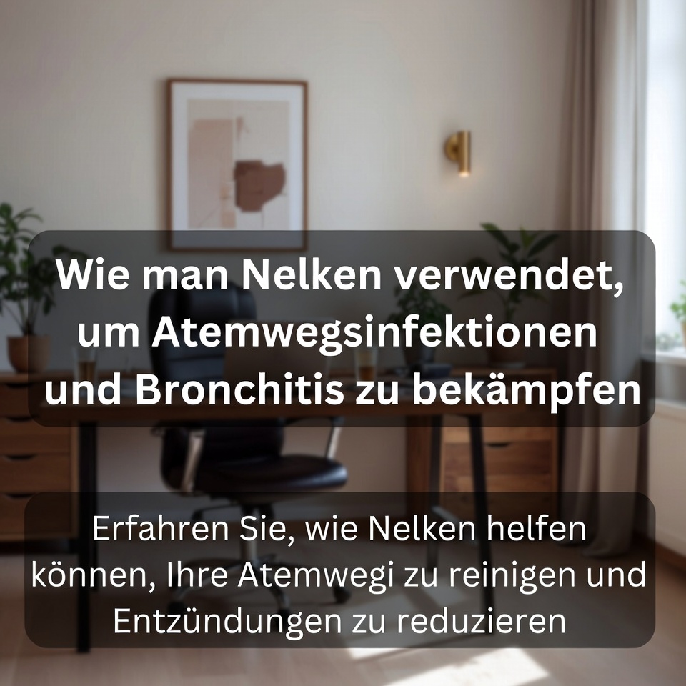 Wie man Nelken zur Bekämpfung von Atemwegsinfektionen und Bronchitis verwendet