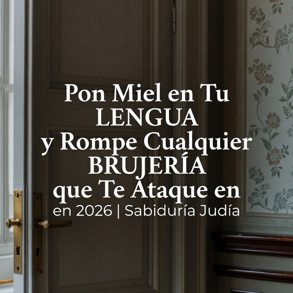 Gib Honig auf deine ZUNGE und brich jede HEXEREI, die dich 2026 angreift | Jüdische Weisheit