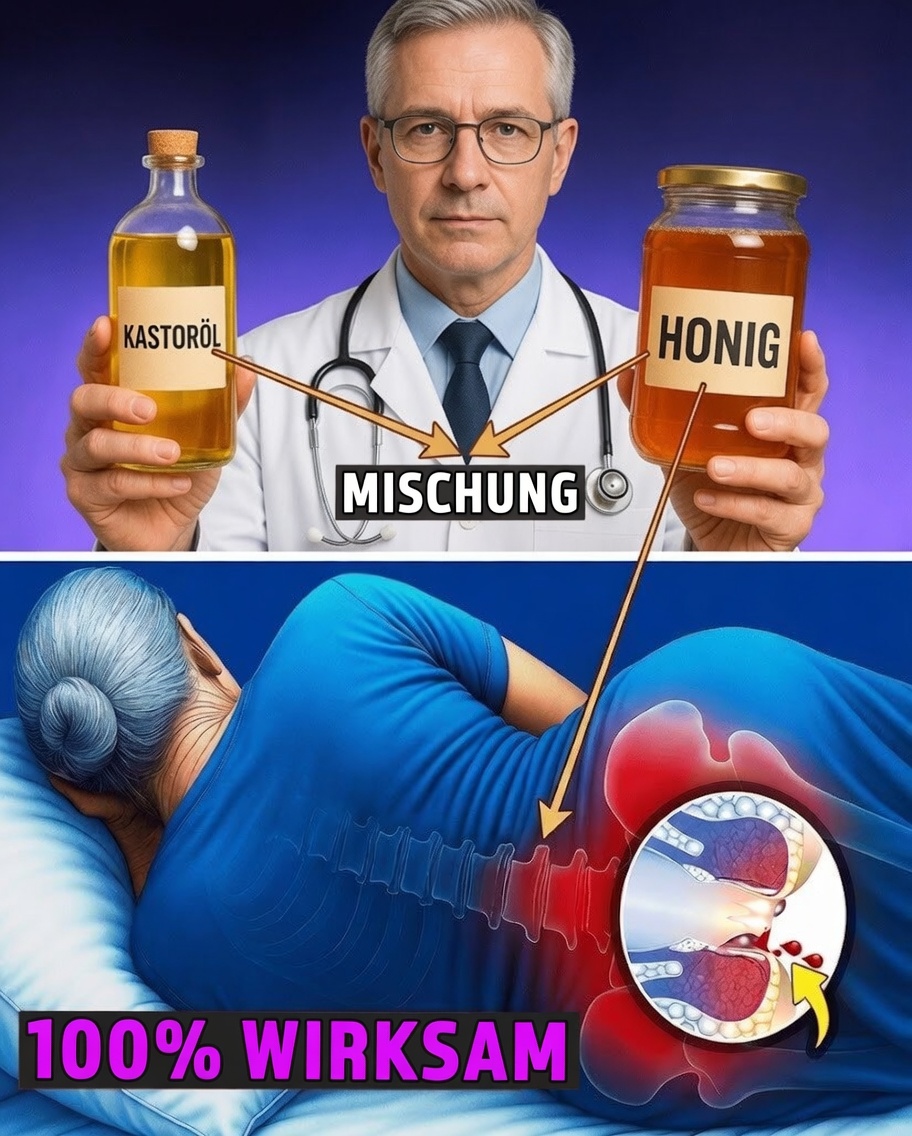 Geheimnis alter Heiler: Nur 2 Tropfen Rizinusöl mit Honig können die Gesundheit von Frauen nach 50 revitalisieren