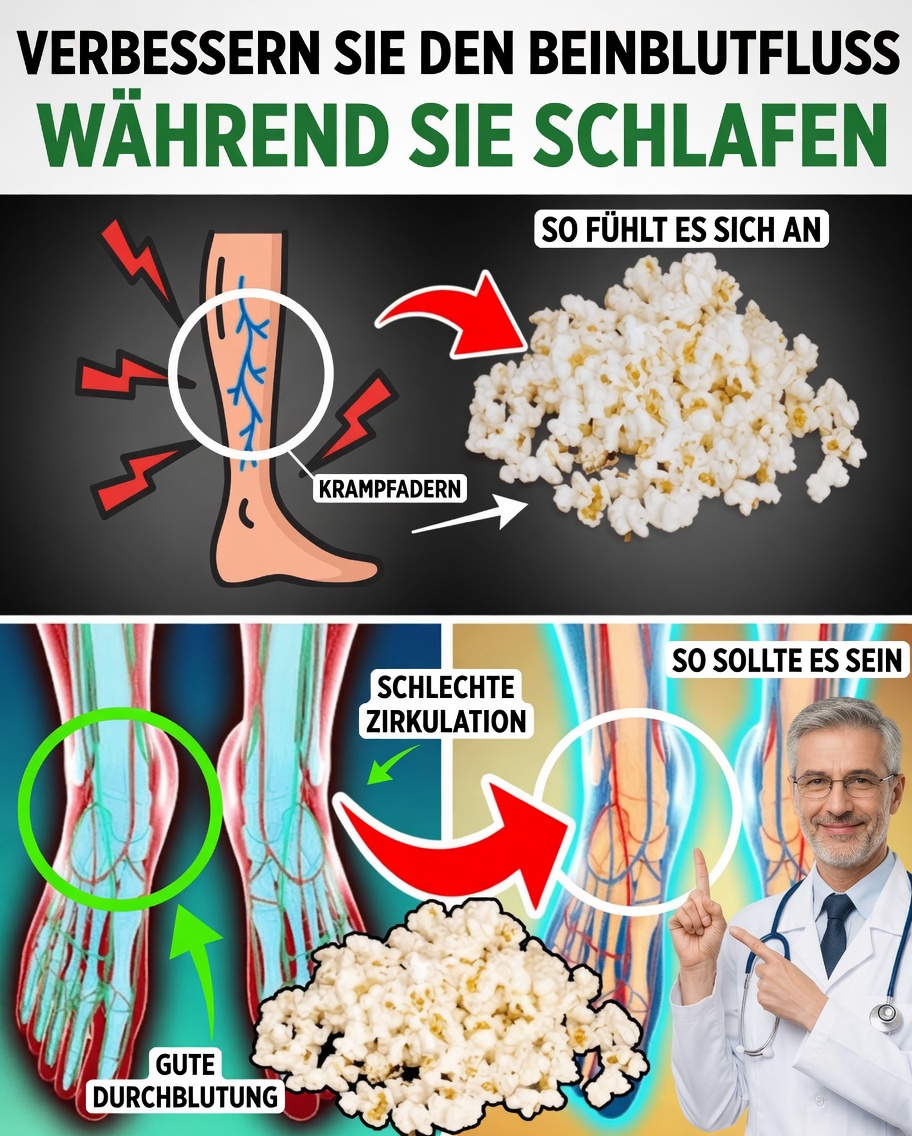 Fördern Sie die Durchblutung der Beine über Nacht: 12 wirksame Snacks vor dem Schlafengehen, die tatsächlich helfen