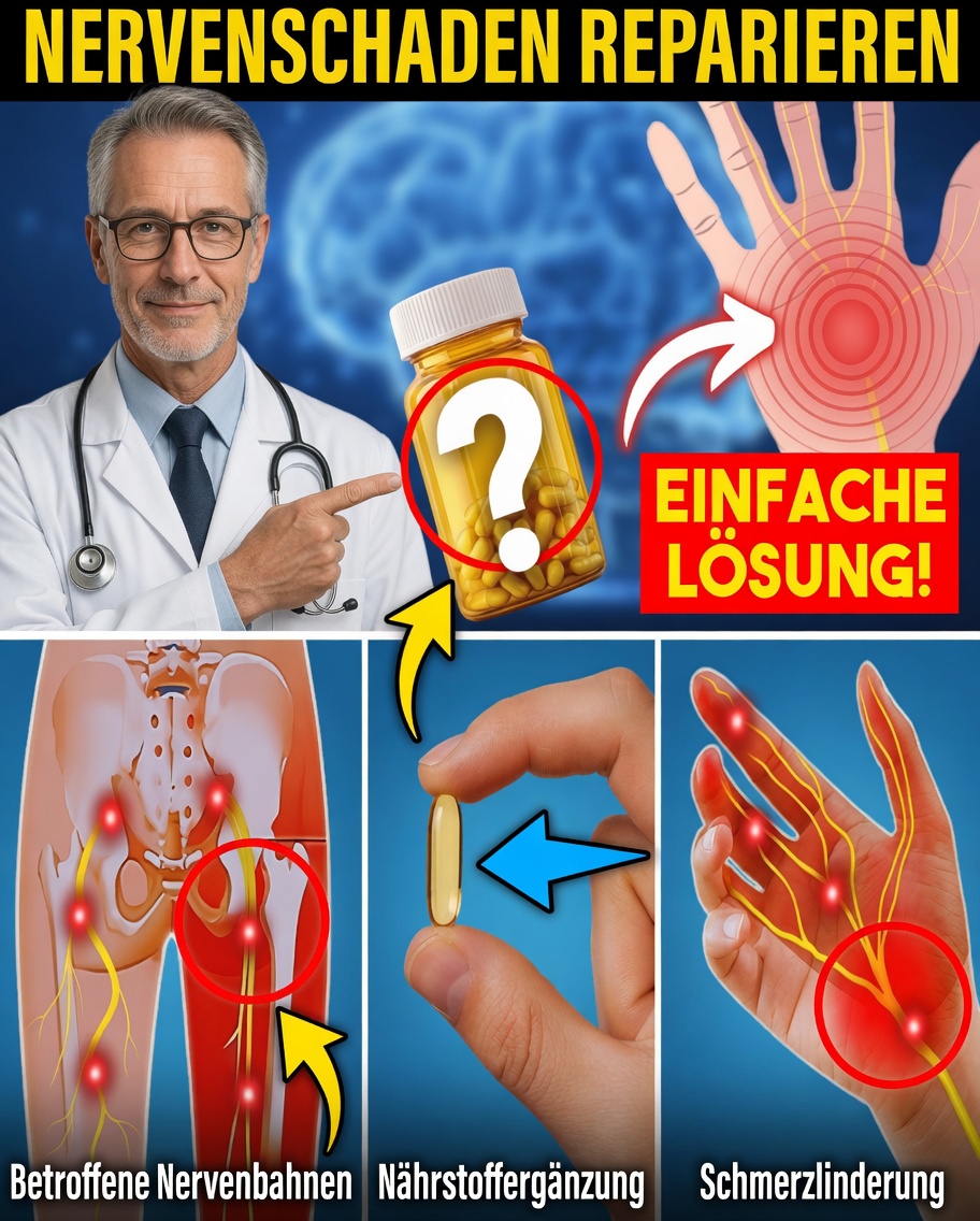 Kribbeln und Taubheitsgefühl? Entdecken Sie die essentiellen Vitamine, die helfen, Nerven auf natürliche Weise zu reparieren