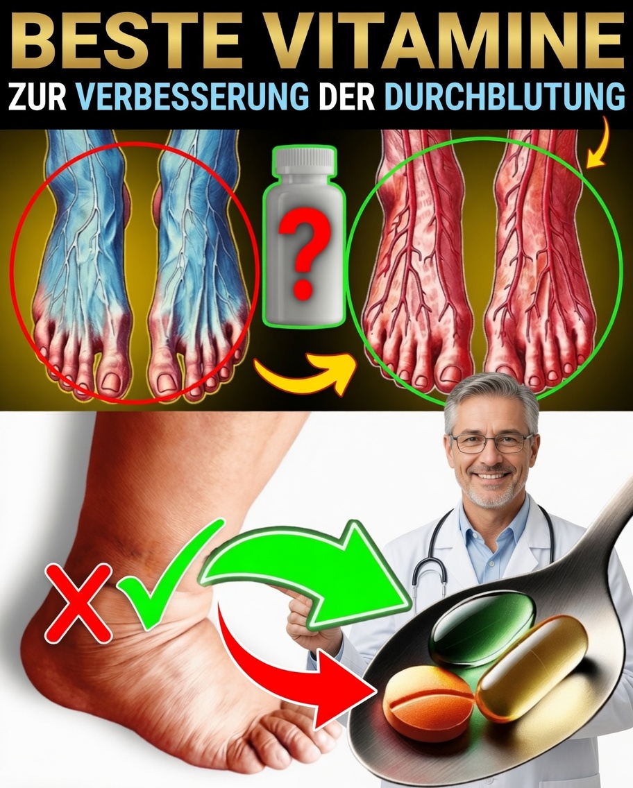 Unverzichtbare natürliche Vitamine zur Förderung der Durchblutung ab 50