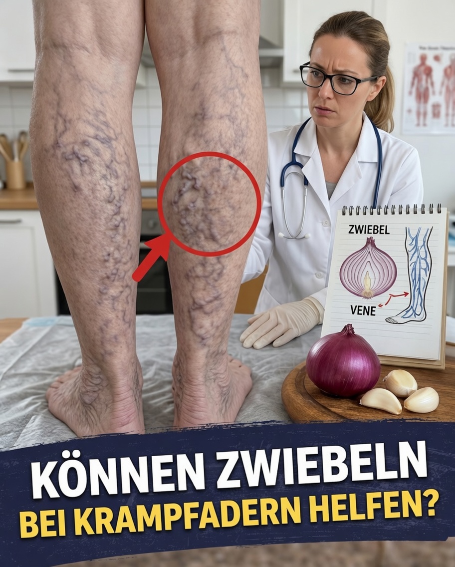 Entdecken Sie einfache Küchenzutaten, die zu gesünder aussehenden Beinen beitragen können: Knoblauch, Zwiebel und Olivenöl