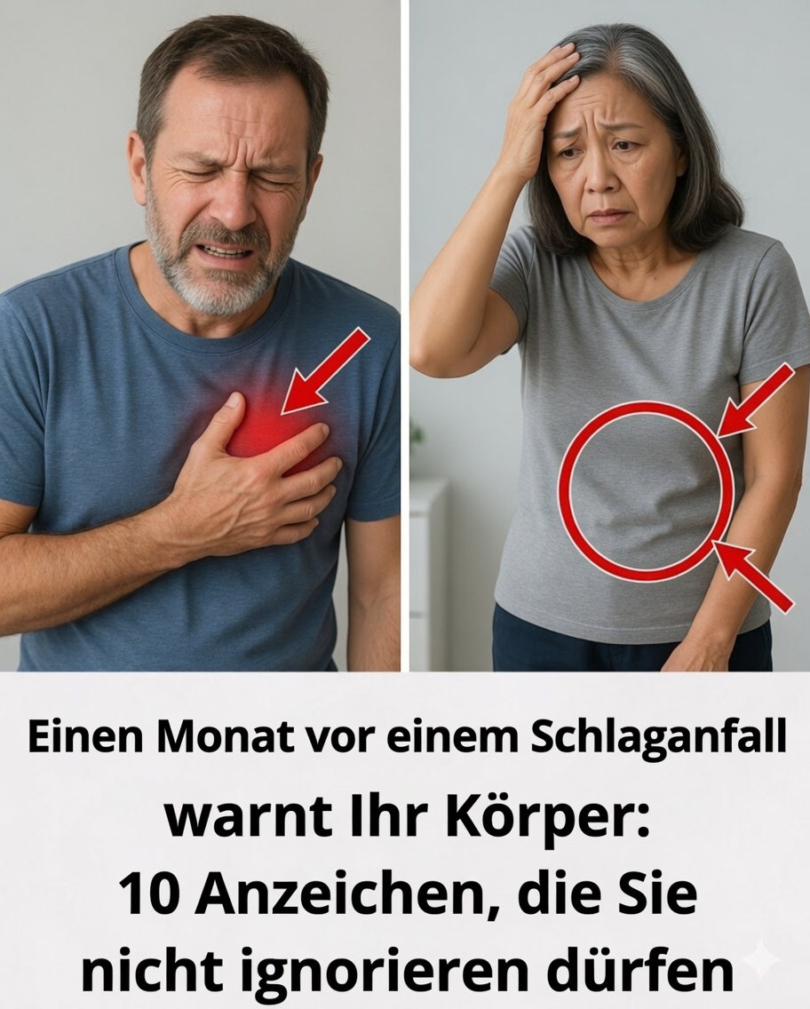 Einen Monat vor einem Schlaganfall sendet Ihr Körper Signale: 10 Warnzeichen, die Sie nicht ignorieren sollten