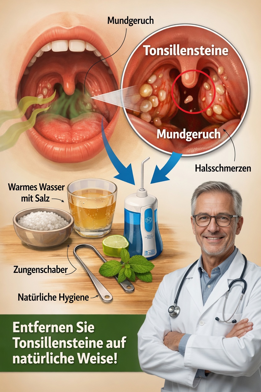 Warum tauchen diese kleinen weißen, übelriechenden Steinchen immer wieder in Ihrem Mund auf – und was können Sie dagegen tun?