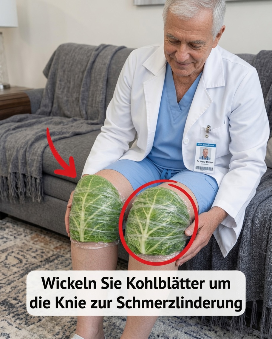 Haben Sie sich schon einmal gefragt, ob ein einfaches Kohlblatt Beschwerden in den Knien lindern kann?